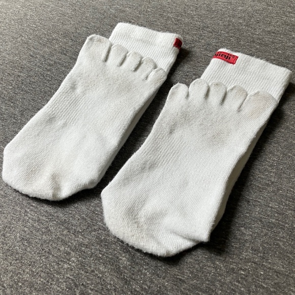 Injinji Toe Socks Sport Original Weight Crew L White - Picture 6 of 15